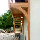 Pose d'escalier