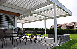 Terrasse en angle